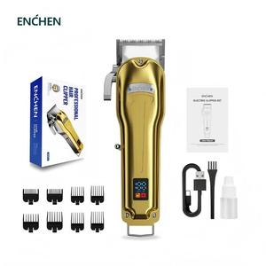 Set di Rasoi in Metallo Enchen, Trimmer Professionale Senza Fili con Display LED, Impermeabile IPX6, Ricaricabile 2000mAh per Uomo - Product Image 1