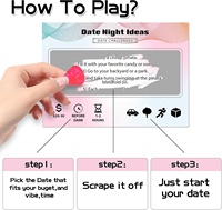Couples romantiques Cadeau personnalisé Date Nuit Idée Carte à gratter Amour Bon Couple Jeu Scratch-Off Date Activités pour les couples