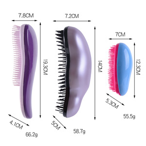Cepillo de masaje antiestático, peine ergonómico para el cuidado del cabello, masajeador de cuero cabelludo, peine desenredante, personalización OEM disponible. - Product Image 3