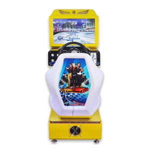Juego de simulación de coche arcade para niños y niñas, máquina de juego de carreras con moneda, funciona con una conducción electrónica - Product Image 5