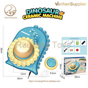 Table électrique en argile Kit de peinture artistique pour enfants <span class=keywords><strong>Dinosaure</strong></span> Machine en céramique Modèle <span class=keywords><strong>Coloriage</strong></span> Jouets éducatifs Poterie Machine à roue - Product Image 6