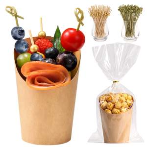 Palillos de dientes decorativos de bambú desechables, palillos de cóctel, venta al por mayor, 100 Uds., 4,7 pulgadas - Product Image 4