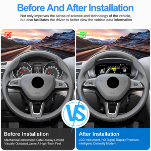 หน้าปัดดิจิตอล Navihua สำหรับรถยนต์ ระบบ Linux รองรับ Carplay สำหรับ Skoda Yeti ปี 2014-2017 จอ LCD แผงหน้าปัดแบบ Virtual Cockpit - Product Image 3