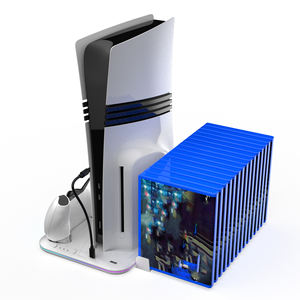 Support de refroidissement et de charge multifonctionnel avec lumière RVB pour PS5, support de refroidissement pour PS5 Slim/PS5 Disc/Digital/P5 Pro - Product Image 6