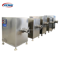 Nouvelles machines industrielles et commerciales de transformation de viande, machine à hacher la viande fraîche et congelée en acier inoxydable SUS304, haute efficacité, pour viande de bœuf.