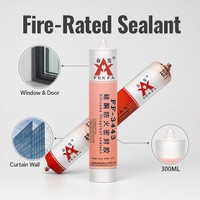 Sellador Ignífugo Profesional B2B Grado FEN FA 3443, Adhesivo de Silicona de Curado Neutro Profesional para Acristalamientos