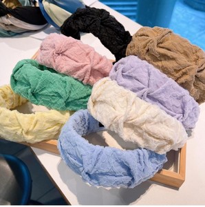 Bphne レディース ワイドノット ファッション ファブリック ヘアバンド ヘッドバンド - Product Image 1