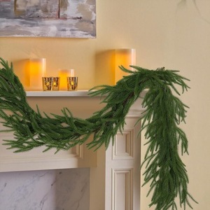 Guirnaldas Navideñas de Pino Norfolk, 120cm, 150cm, 180cm, 270cm, de Plástico PE, Decoración para el Hogar, Estilo Tira - Product Image 2