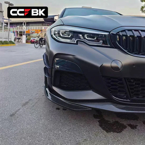 Pour <span class=keywords><strong>BMW</strong></span> G20 G21 M Sport 320i 325i 330i 340i 2019-2022 Spoiler avant en carbone sec, lèvre de pare-chocs, séparateur 51192455835 51192455836 - Product Image 3