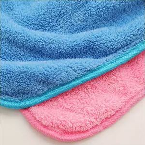 Serviette de cuisine et de salle de bain absorbante, épaisse, tissée, à séchage rapide, avec boucle de suspension, en velours corail, écologique et antimicrobienne - Product Image 4