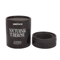 Boîte-cadeau en tube de papier rond de luxe personnalisée, boîte cylindrique en carton avec insert en mousse personnalisé pour l'emballage de parfums et de cosmétiques