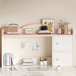 Estantería de escritorio de madera para <span class=keywords><strong>el</strong></span> hogar, escritorio Simple integrado, ajustable, para estudiantes, estudio, dormitorio, tocador, almacenamiento, escritorio de ordenador - Product Image 2