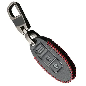 Housse de clé en cuir PU Alissa X-Trail pour <span class=keywords><strong>Nissan</strong></span> Qashqai, housse de télécommande Skyline <span class=keywords><strong>Juke</strong></span> OLIVER, accessoires pratiques - Product Image 2