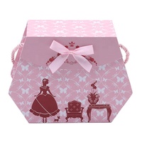 Boîte d'emballage en carton souvenir personnalisée pour enfants boîte de papier artisanal sac cadeau avec poignée en corde boîte cadeau valise