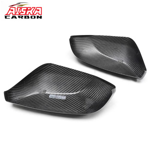 Coques de rétroviseurs latéraux en fibre de carbone véritable AISKA, à coller, pour Toyota Camry CHR Avalon <span class=keywords><strong>2018</strong></span>+ - Product Image 3