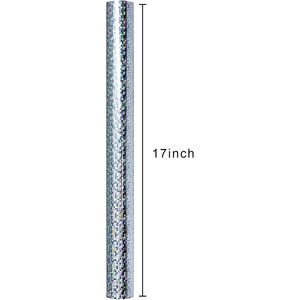 Papier d'emballage holographique Merture, rouleau de 17 pouces x 32,8 pieds, points argentés, papier métallisé pour fête, mariage, anniversaire, Noël - Product Image 4