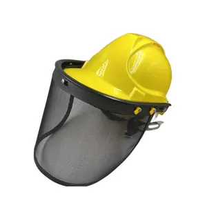 Protector facial completo de alta calidad, visera transparente, máscara de seguridad, protección ocular, protección de seguridad en el trabajo, protector facial transparente para Sombrero duro