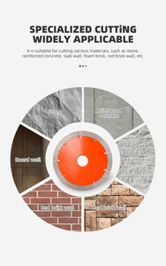 شفرة ماسية سيراميكية فائقة الحدة مقاس 110 مم بسمك 1.2 مم، قرص قطع ماسي لقطع البلاط والرخام - Product Image 6