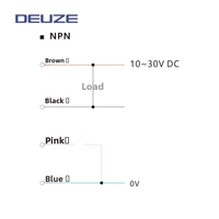 DEUZE CD30CNM70P3 Tachymètre à fibre optique à haute adaptabilité environnementale, détection longue distance 30~70mm, capteur de couleur, montage sur rail DIN