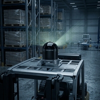RoboSense Airy 96-Beam Hemispherical Digital LiDAR 360 ° x90 °   Robot d'évitement d'obstacles FOV 120m de diamètre 1,72m avec 1,72 millions de points/s