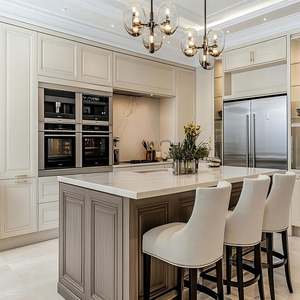 2025 YAMAN Hot Villa Project Kitchen Cabinet Combo Premium Renovation Wall Closet Island Bar Stainless Steel Sink MDF Apartments - Product Image 6