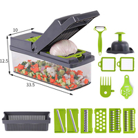 Vente en Gros Ustensile Multifonction Plastique pour Fruits, Accessoire de Maison et Cuisine, Mandoline, Hachoir à Oignons et Légumes