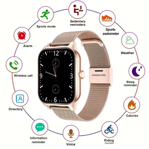 Smart Watch Met Bluetooth Call Hartslag Slaap Monitor Ip68 Waterdichte Fitness Tracker Voor Mannen Vrouwen Android Ios Iphone - Product Image 6