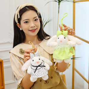 Lindo Peluche de Conejito Kawaii, Conejo Adorable con Lazo y Vestido, Colgante de Peluche para Uso Diario - Product Image 5