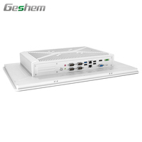 Geshem - Panel PC Industrial Todo en Uno de 17 Pulgadas de Alto Rendimiento J1900 I3 I5 I7, Computadora Integrada sin Ventilador, Compatible con Win10/Linux