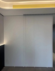 Armario Moderno Minimalista a la Altura del Techo, Diseño sin Tiradores, <span class=keywords><strong>Puertas</strong></span> Corredizas Ocultas, Iluminación LED Integrada - Product Image 1