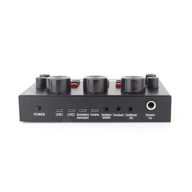 High Quality USB Sound Card Metal+ABS BT Mode for Live Broadcast & Singing Recording