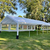 Grandes tentes d'extérieur imperméables en alliage d'aluminium pour événements, tente en PVC blanc, chapiteau, bâche, exposition, mariage, fête, événement