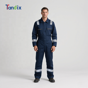 Overol de Alta Visibilidad Resistente al Fuego, Uniforme Ignífugo para Minería, Petróleo, Gas, Ropa de Trabajo de Seguridad Reflectante, Overol de Trabajo FR - Product Image 5