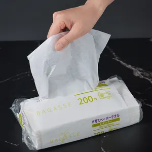 Toallas de papel de secado de manos para inodoro de Hotel al por mayor, toalla de papel de 1 capa/2 capas, toalla de papel de mano de pulpa de bambú plegable en relieve V/N personalizada