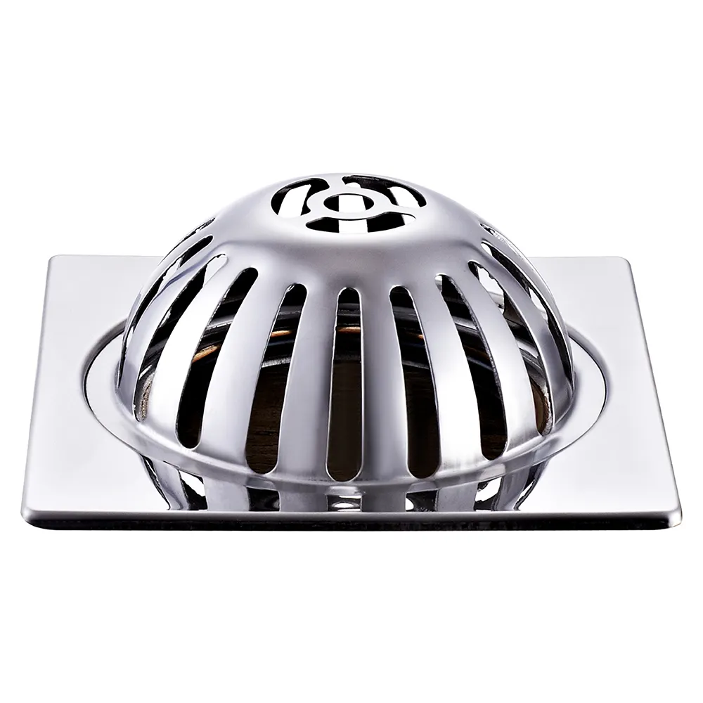 New 15*15cm dome round balcony stainless steel 201 terrace floor drain