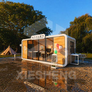 Moderna Casa Prefabbricata Apple Cabin da 40 Piedi, Ufficio Portatile in Container <span class=keywords><strong>per</strong></span> Uso Commerciale all'Aperto - Product Image 3