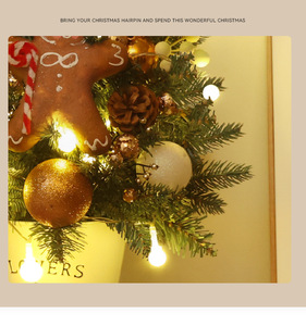 Nouvel Arrivage : Ensemble Mini Sapin de Noël de Table - Ornement de Bureau Pré-Éclairé à Monter Soi-Même pour Décoration de Noël à Domicile - Product Image 6