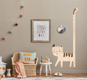 Tabla DE CRECIMIENTO DE jirafa, regla de madera duradera grabada, dormitorio para niños pequeños/uso escolar, palo de medición moderno, tablero de registro de crecimiento para bebés - Product Image 5