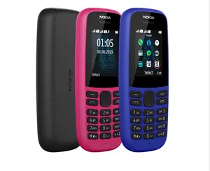 โทรศัพท์มือถือมือสองสำหรับ Nokia 105รุ่น2019 GSM โทรศัพท์มือถือมือสองส่งตรงจากโรงงาน