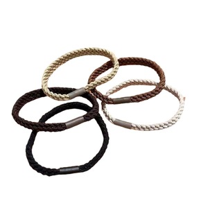 Coleteros trenzados de colores mixtos, tejidos con hilo, para uso diario, accesorio para el cabello - Product Image 5