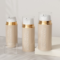 Le fabricant produit des flacons cylindriques en PP pour lotion, avec pompe de distribution et joint d'étanchéité, disponibles en plusieurs tailles (diamètre 48 mm).