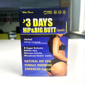 Cápsulas Herbales Wins Town 3 Días Hip Up para el Cuidado de la Figura Femenina, Suplemento de 600mg, 10 Cápsulas, para Suplementos de Marca Privada OEM ODM - Product Image 1