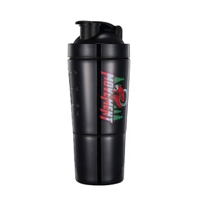 Botella de coctelera para gimnasio con contenedor de proteínas - Product Image 4
