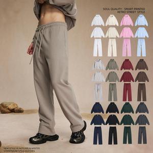 <span class=keywords><strong>Pantaloni</strong></span> lunghi in tinta unita 360gsm <span class=keywords><strong>pantaloni</strong></span> sportivi con fodera in pile pesanti <span class=keywords><strong>pantaloni</strong></span> Casual alla moda di marca alla moda - Product Image 1