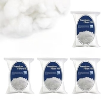 Bupete 300g Fibre de polyester en boules, rembourrage en fibres de qualité supérieure pour l'artisanat d'animaux en peluche, rembourrage de coussins.