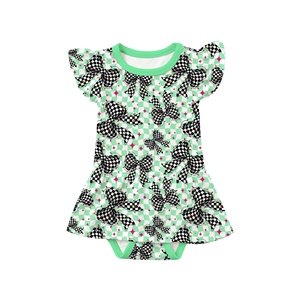 Robe irrégulière d'été pour fillette, en fibre de bambou respirante de haute qualité, avec imprimé camion personnalisé, pour enfants - Product Image 5