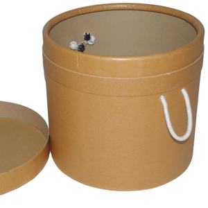 Tambour en fibre bio-exploratoire sécurisé de 43 cm x 45 cm pour additifs alimentaires - Product Image 3