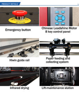 เครื่องพิมพ์ระเหิด1.6ม. เครื่องพิมพ์พล็อตเตอร์ XP600หัวเดียวสำหรับเสื้อยืด - Product Image 5