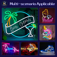 Enseigne néon LED personnalisée pour la plage et le surf, silhouette de planche de surf, art mural lumineux pour bar côtier, complexe hôtelier, patio, décoration de chambre d'été