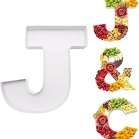 Boîte décorative remplissable Wenpack de 12 pouces en carton en forme de J avec couvercle, laminage mat et estampage à chaud, idéale pour les aliments pour bébés